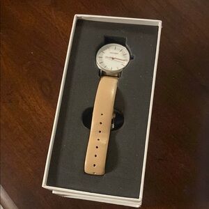 Piper Beige Leather Strap Women's Watch